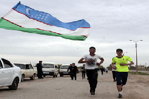 Uzbek and turkmen youth competed in the marathon